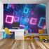 Neon Square Wallpaper | Murals Wallpaper