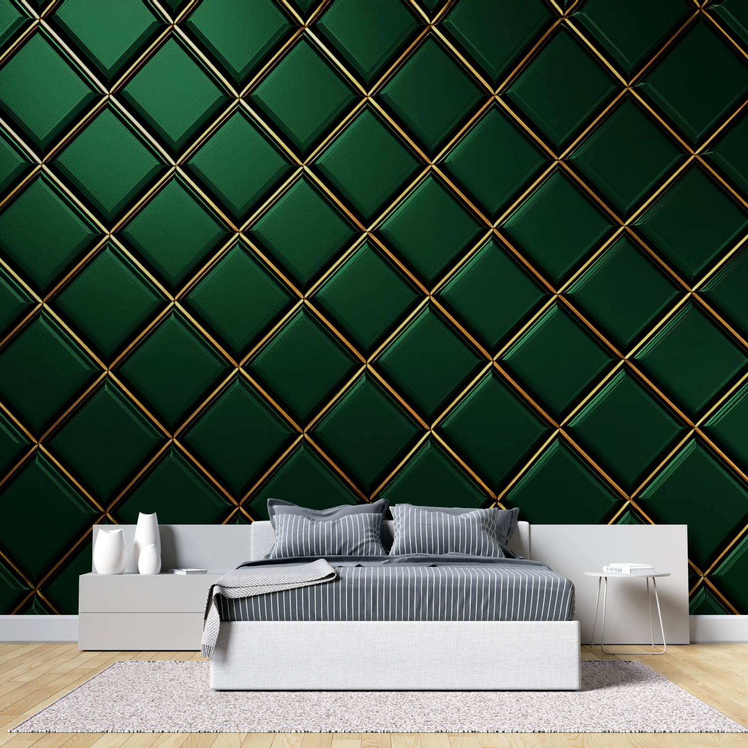 Diamond Green Wallpaper | Murals Wallpaper