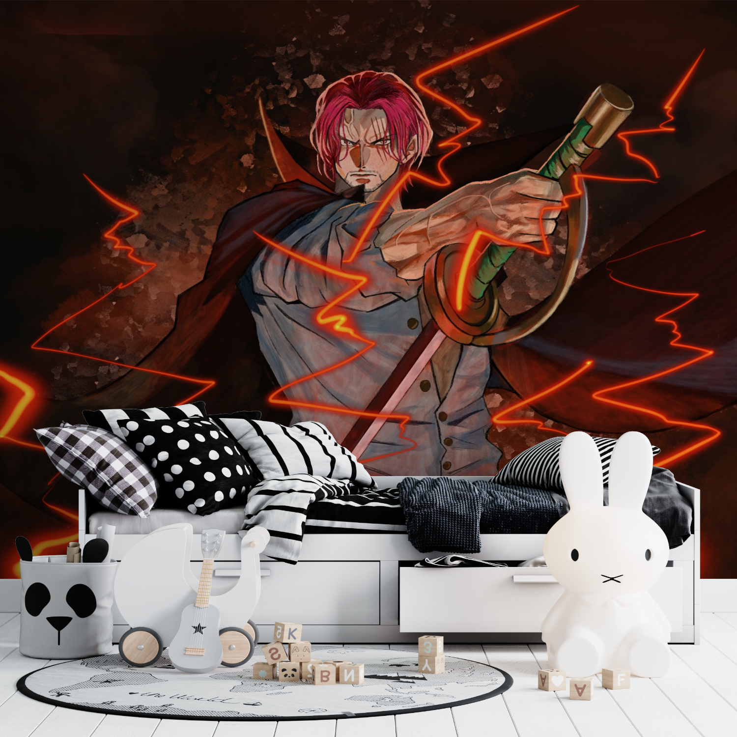 One Piece Shanks Design Wallpaper | Murals Wallpaper