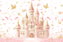 Princess Party Castle Wallpaper | Murals Wallpaper
