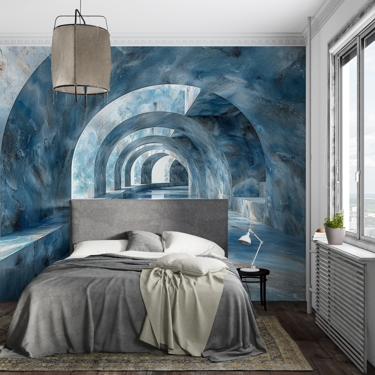 Blue 3D Wallpaper | Murals Wallpaper
