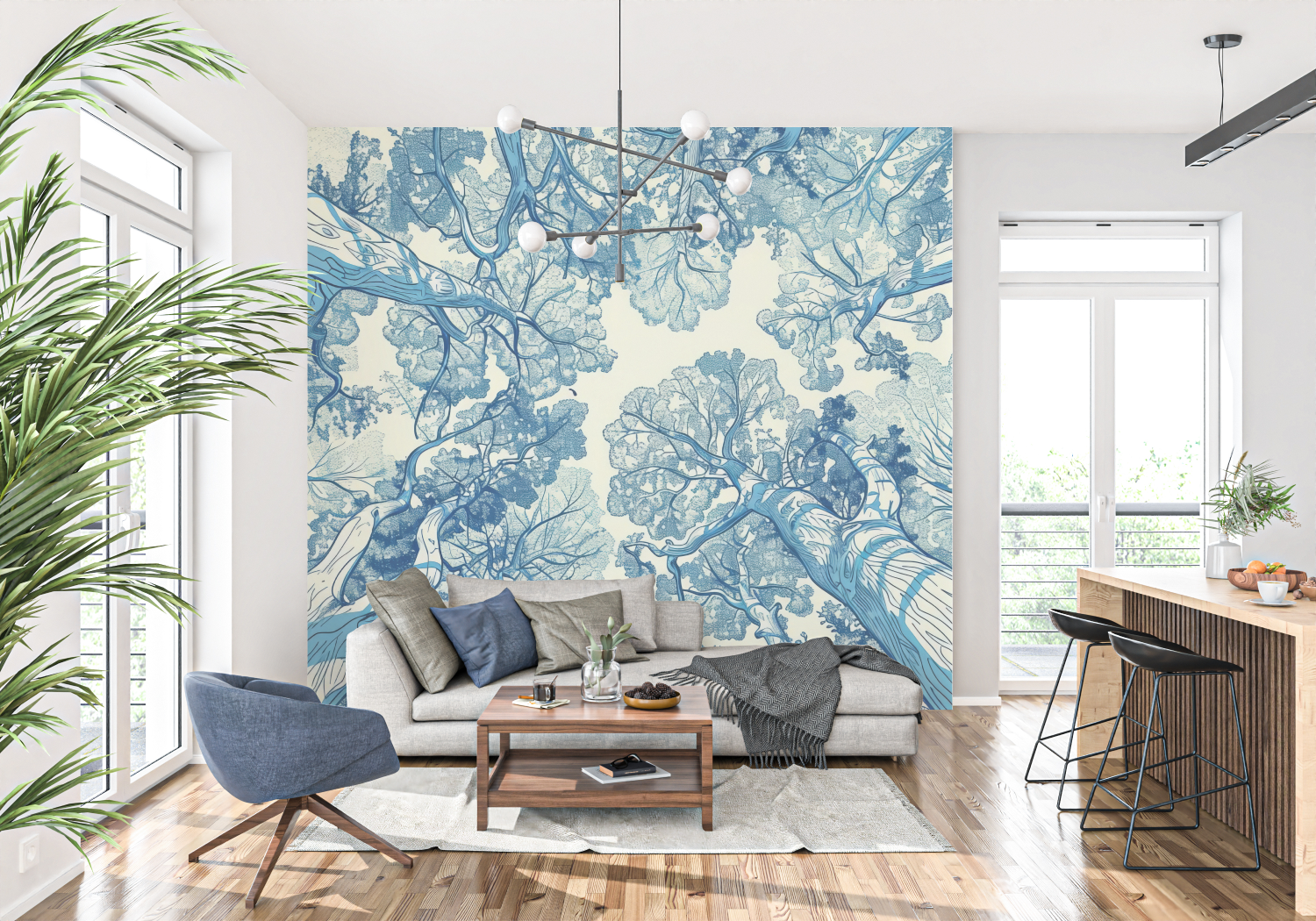 Reinterpreted Toile de Jouy Wallpaper | Murals Wallpaper
