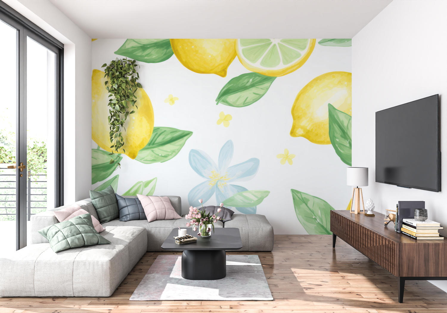 Yellow and Green Wallpaper | Murals Wallpaper