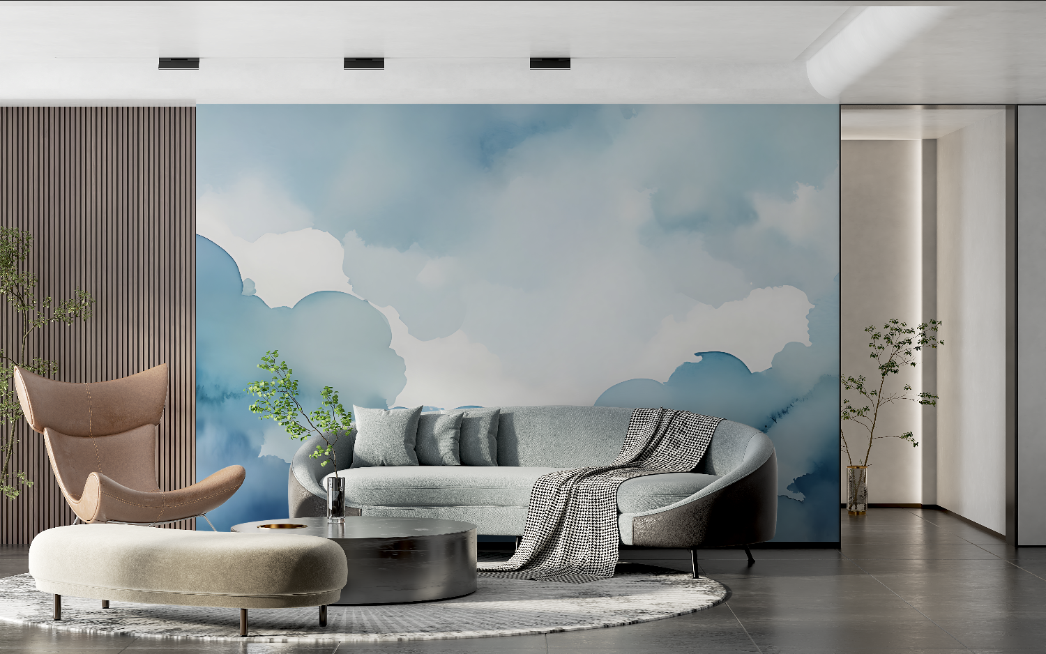 Blue Bathroom Wallpaper | Murals Wallpaper