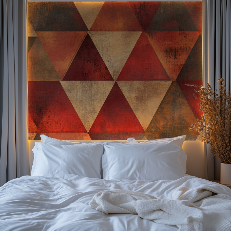 Vintage Red Triangle Wallpaper | Murals Wallpaper