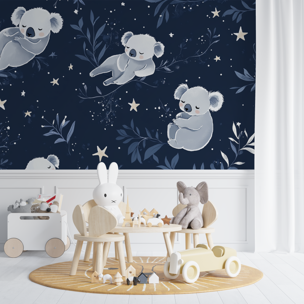 Koala Wallpaper in the Hollow of a Star | Murals Wallpaper
