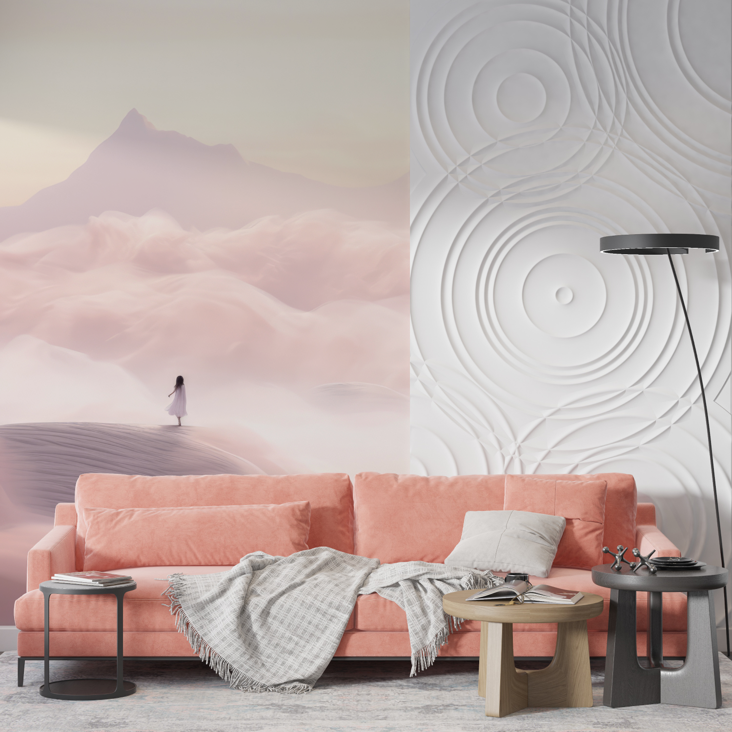 Dream Landscape Watercolor Wallpaper | Murals Wallpaper