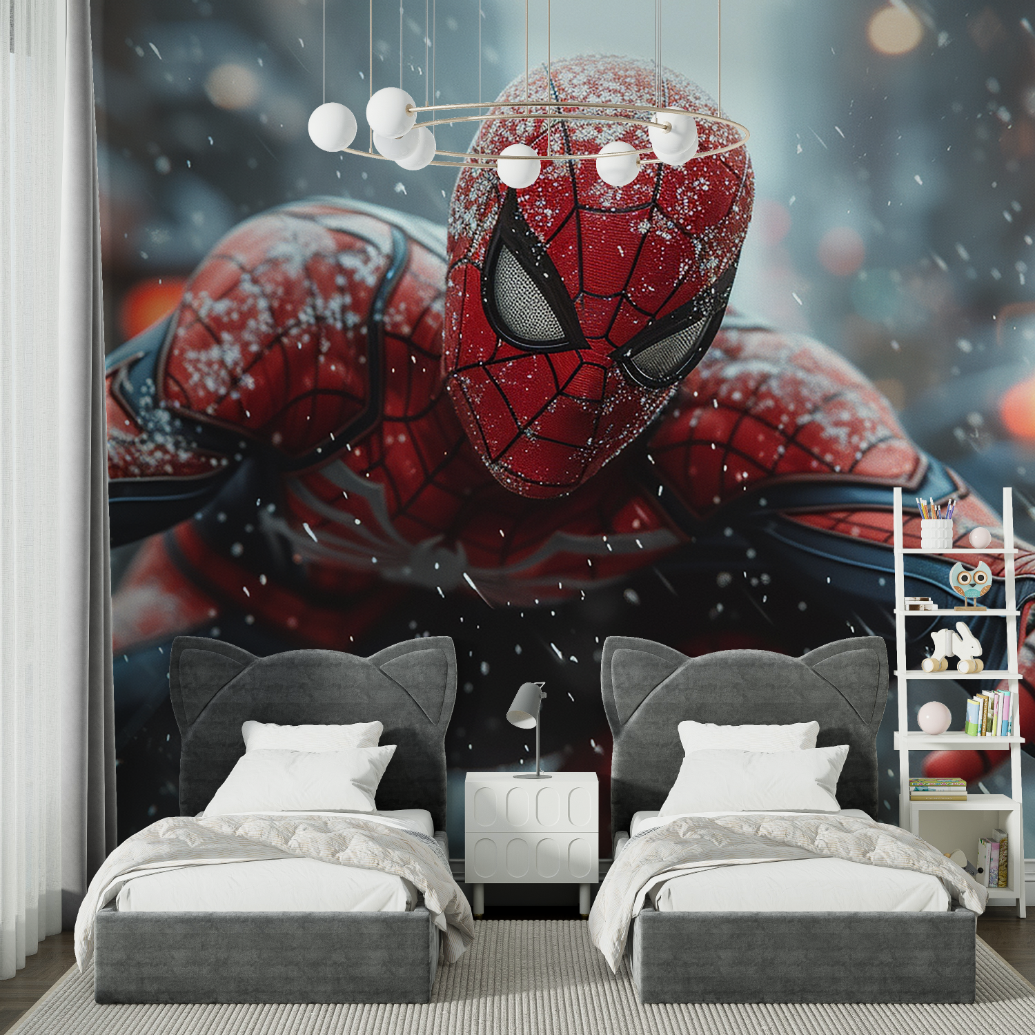 Spider-Man Snow Wallpaper | Murals Wallpaper