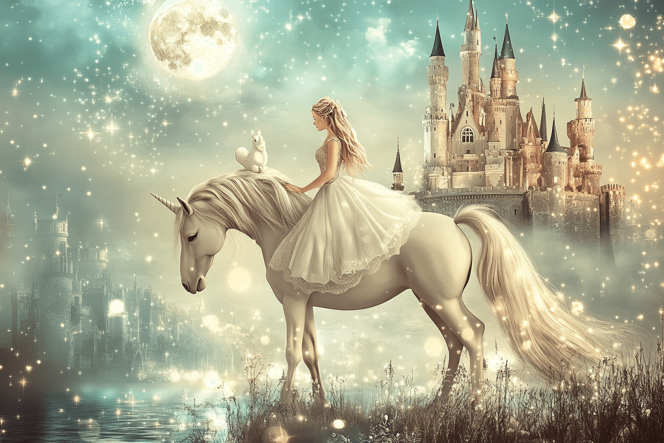 Princess Castle Unicorn Wallpaper | Murals Wallpaper