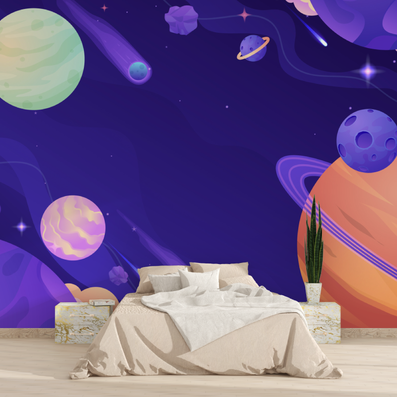 Asteroid Space Wallpaper | Murals Wallpaper