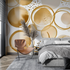Gold Round Wallpaper | Murals Wallpaper