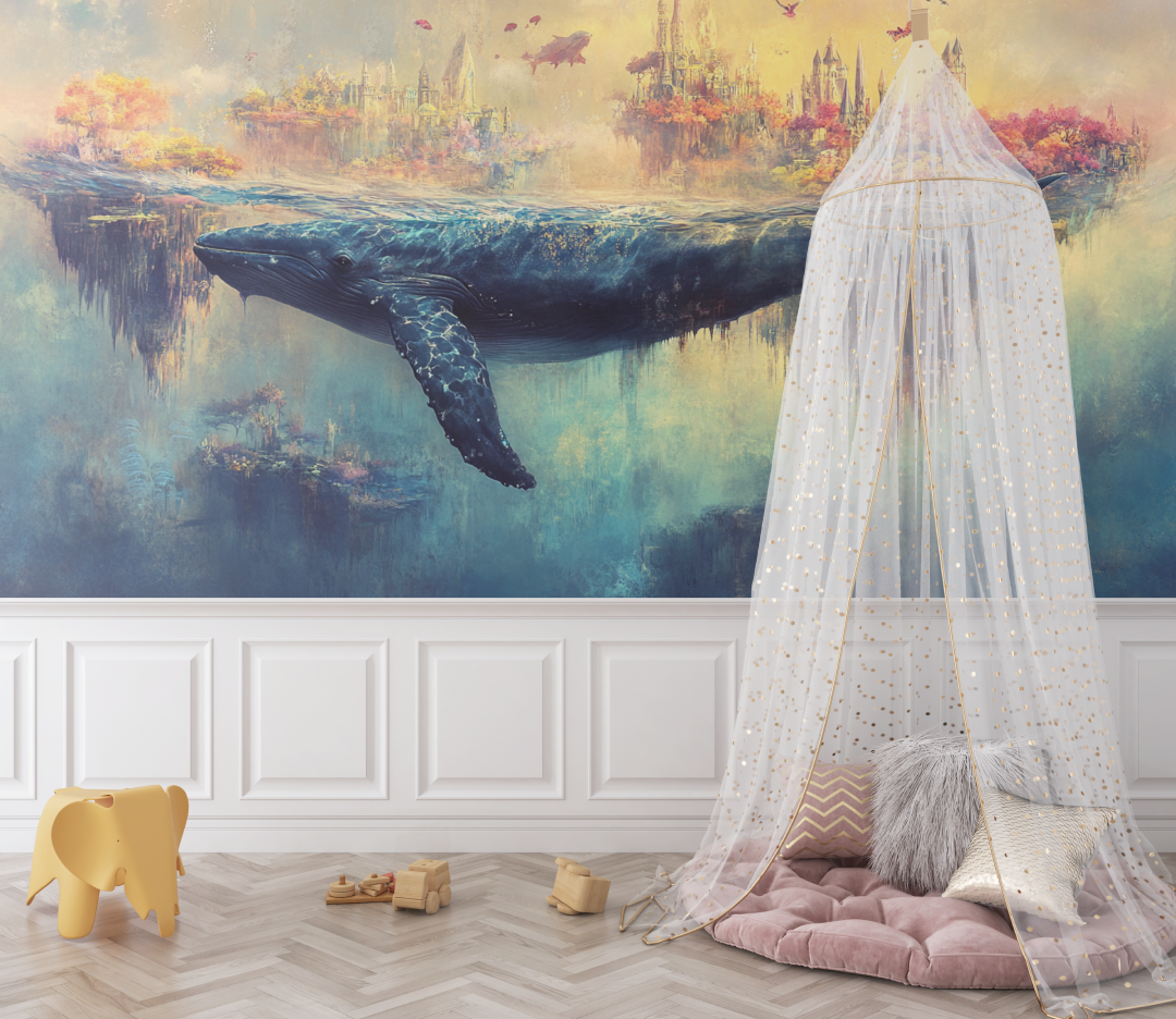 Whale Underwater World Wallpaper | Murals Wallpaper