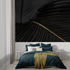Black Gold Leaf Art Deco Wallpaper | Murals Wallpaper