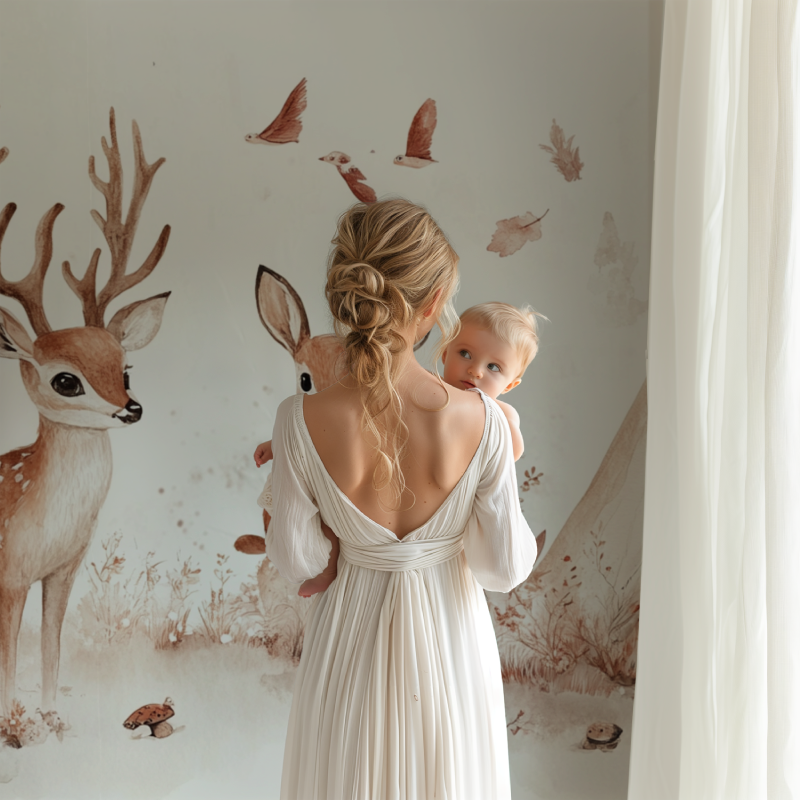 Baby Forest and Teepee Wallpaper | Murals Wallpaper