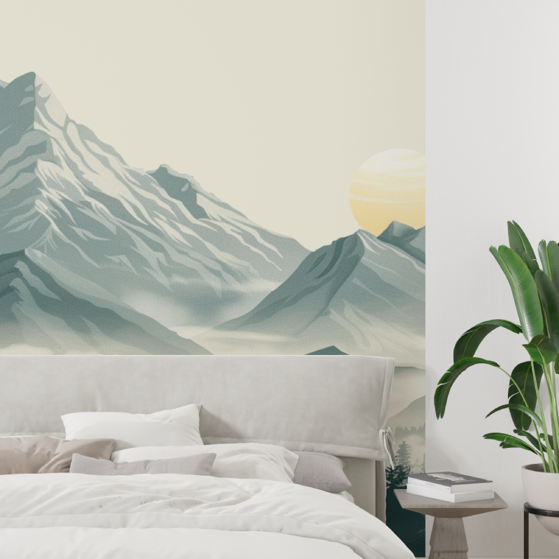 Scandinavian Mountain Kids Wallpaper | Murals Wallpaper