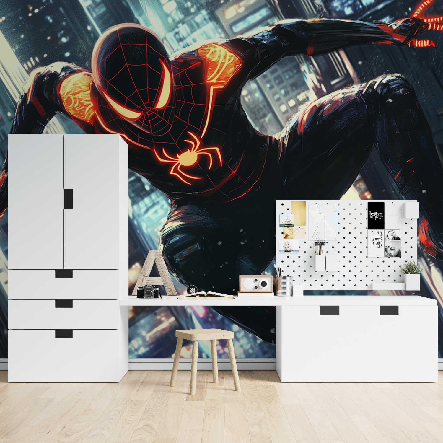 Tapeten Spiderman Brulant – Zimmer Spiderman