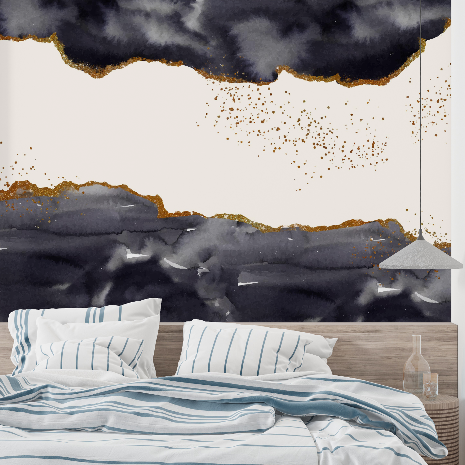 Black Beige Wallpaper | Murals Wallpaper