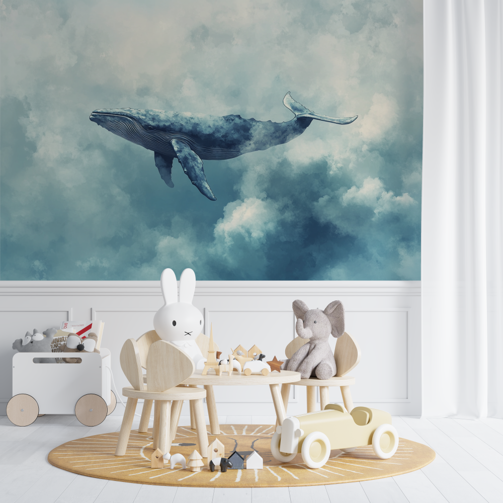 Cloud Sketch Marine Wallpaper | Murals Wallpaper