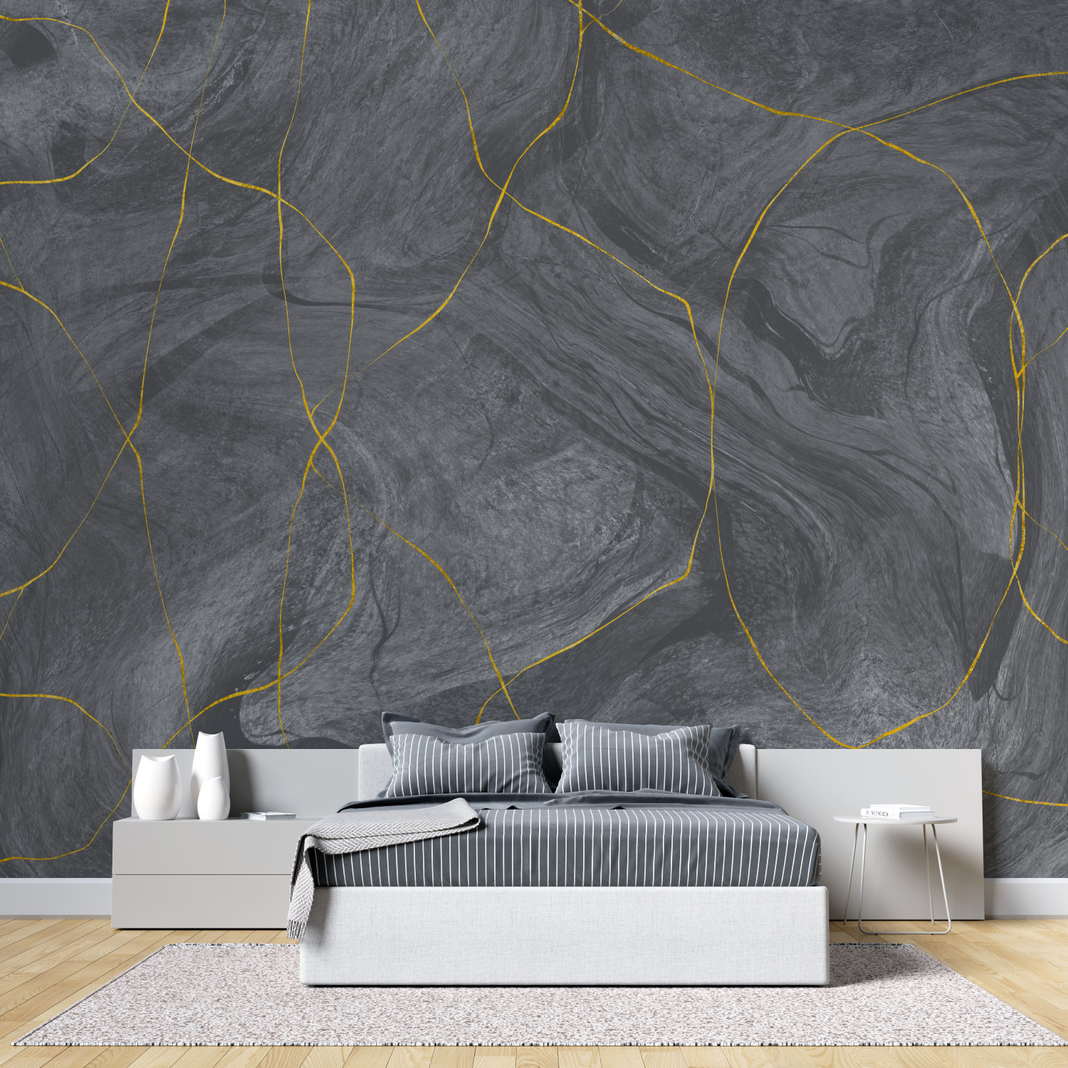 Golden Gray Wallpaper | Murals Wallpaper