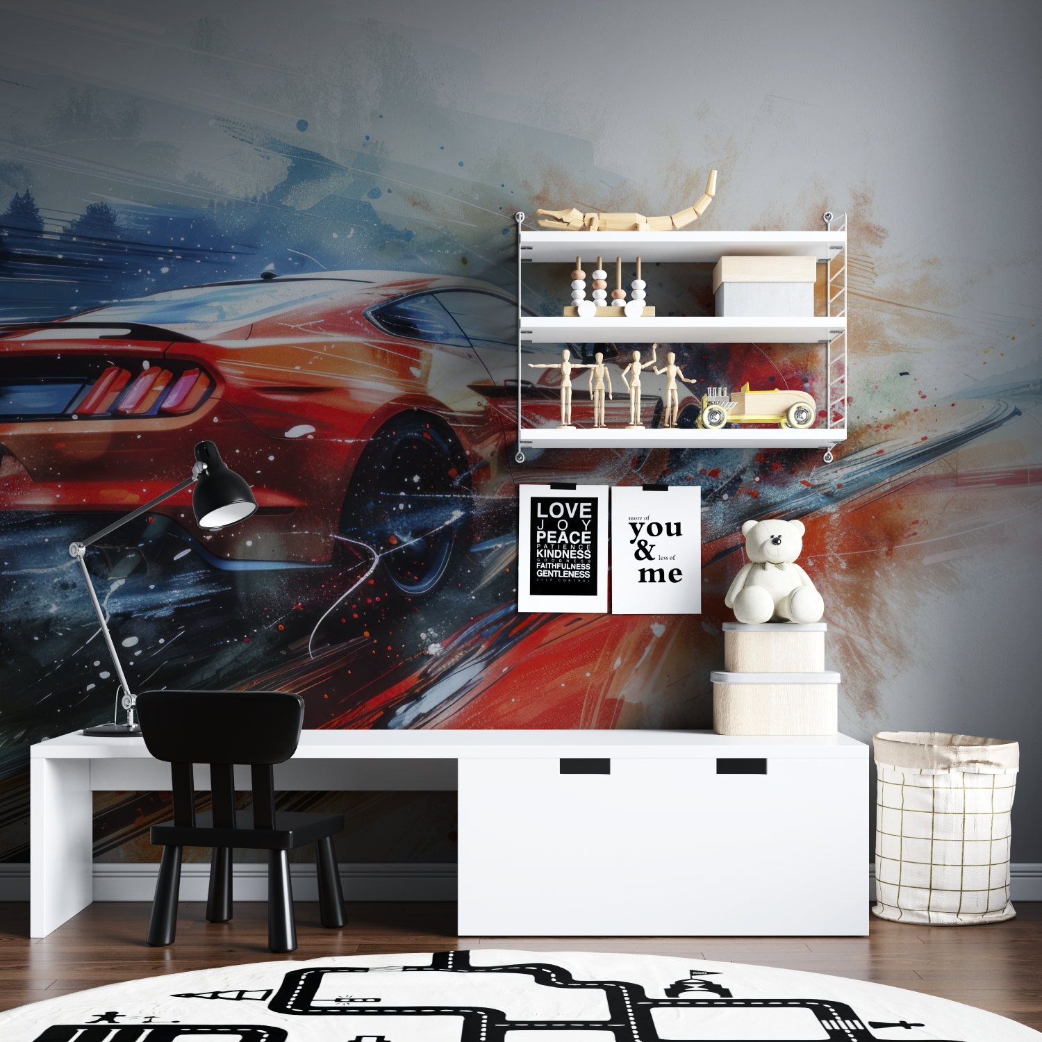 Tapeten Mustang – Zimmer Spiderman