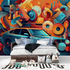 Multicolor Car Wallpaper | Murals Wallpaper
