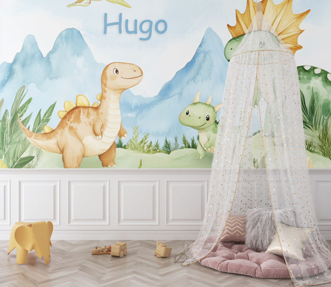 Papiere für die Dinosaurier-Familie bebe