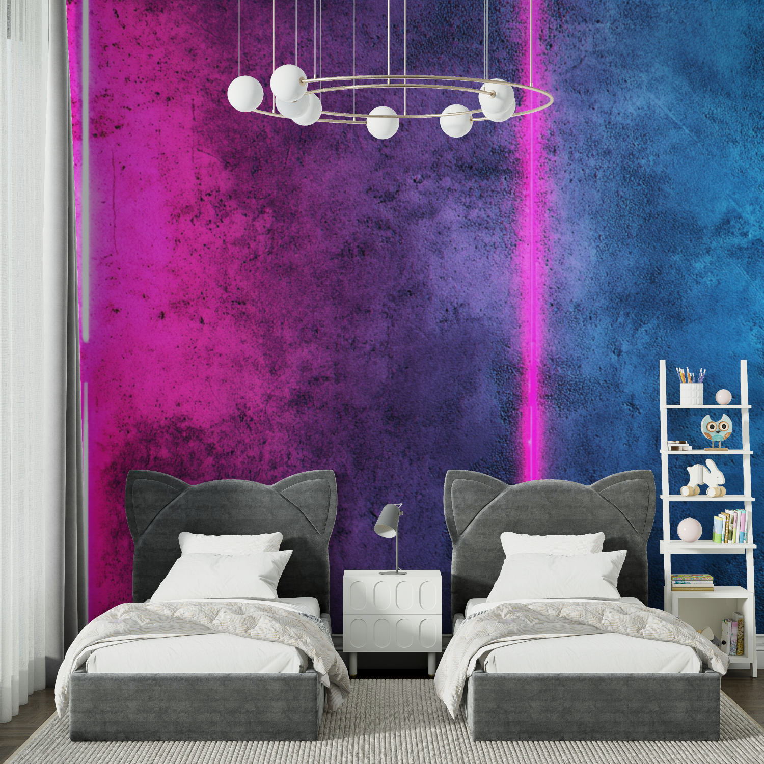Neon Concrete Texture Wallpaper | Murals Wallpaper