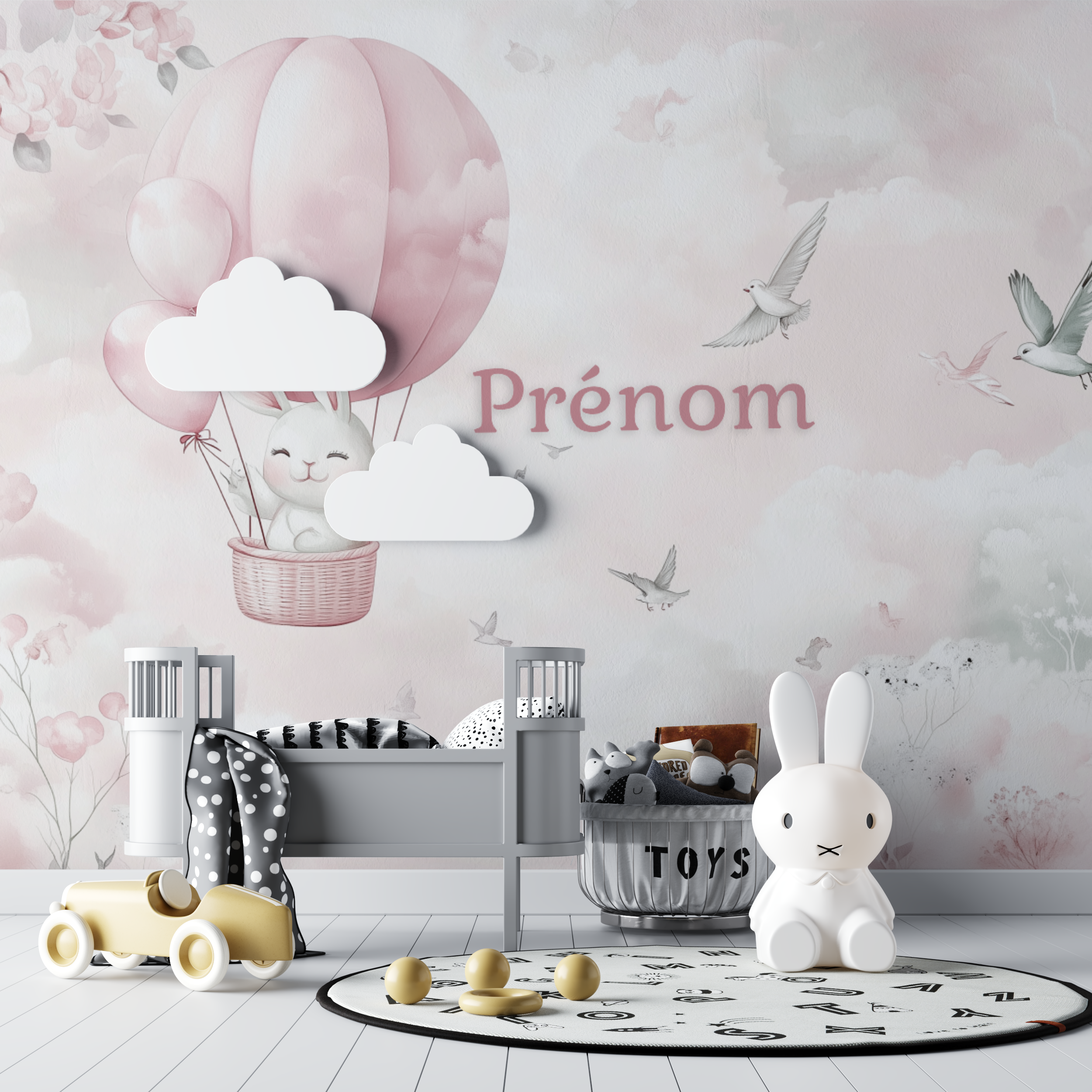Baby Bunny Name Wallpaper | Murals Wallpaper