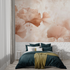 Gingko Watercolor Terracotta Mural Wallpaper
