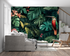 Exotic Jungle Watercolor Wallpaper | Murals Wallpaper