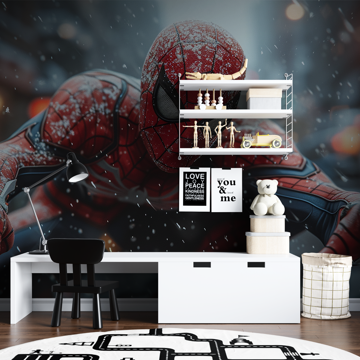 Spider-Man Snow Wallpaper | Murals Wallpaper