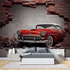 3D-Tapete mit Oldtimer-Motiv | Wandtapete