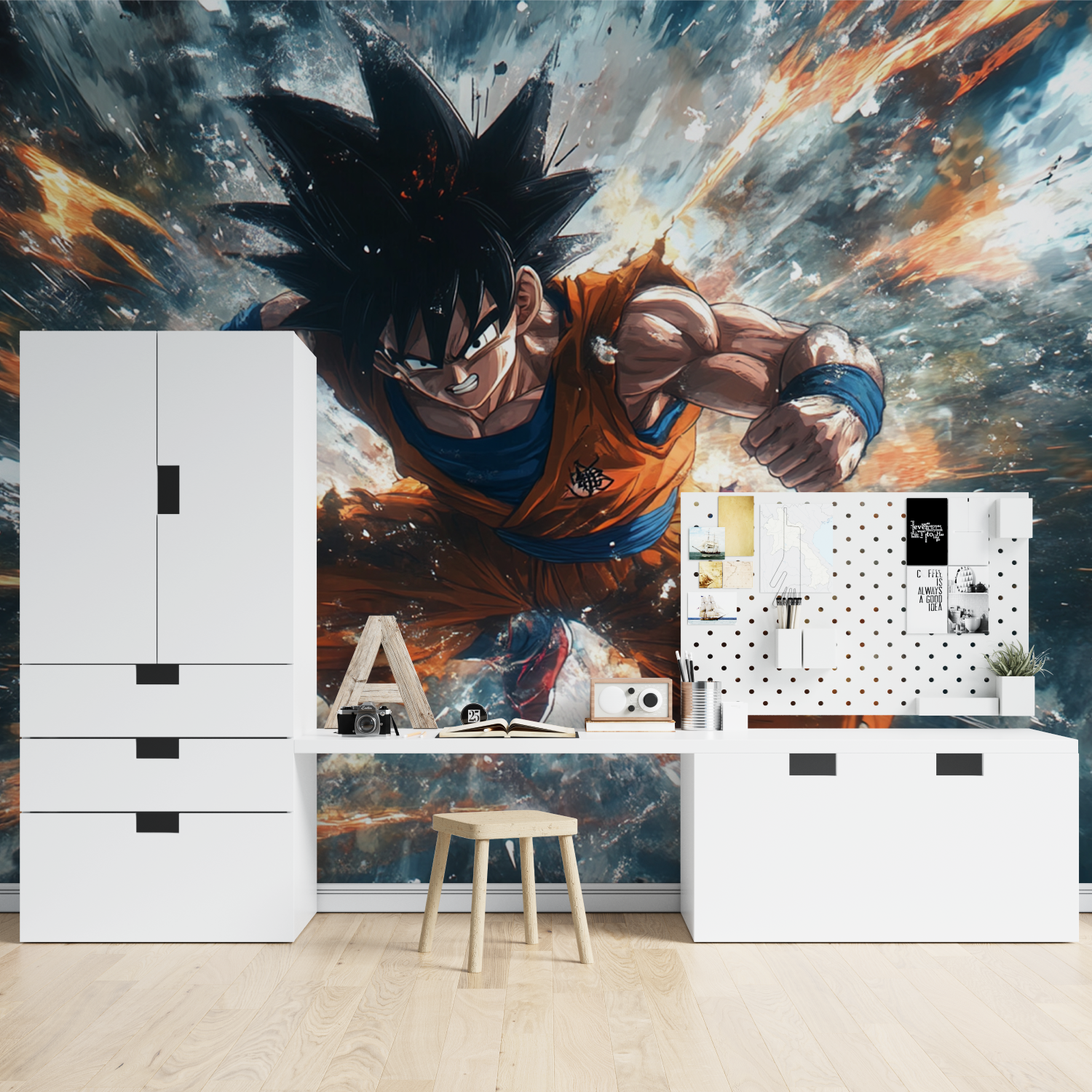 Tapeten Dbz Design – Zimmer mit Garçon-Beleuchtung