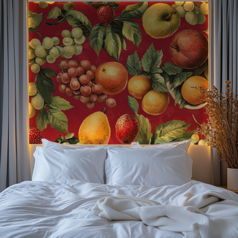 Tapete Vintage-Küche Rouge Chambre tendanc