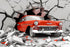 Red Car 3D Wallpaper | Murals Wallpaper
