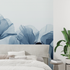 Watercolor Flowers Blue Wallpaper | Murals Wallpaper