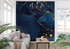 Midnight Blue and Gold Wallpaper | Murals Wallpaper