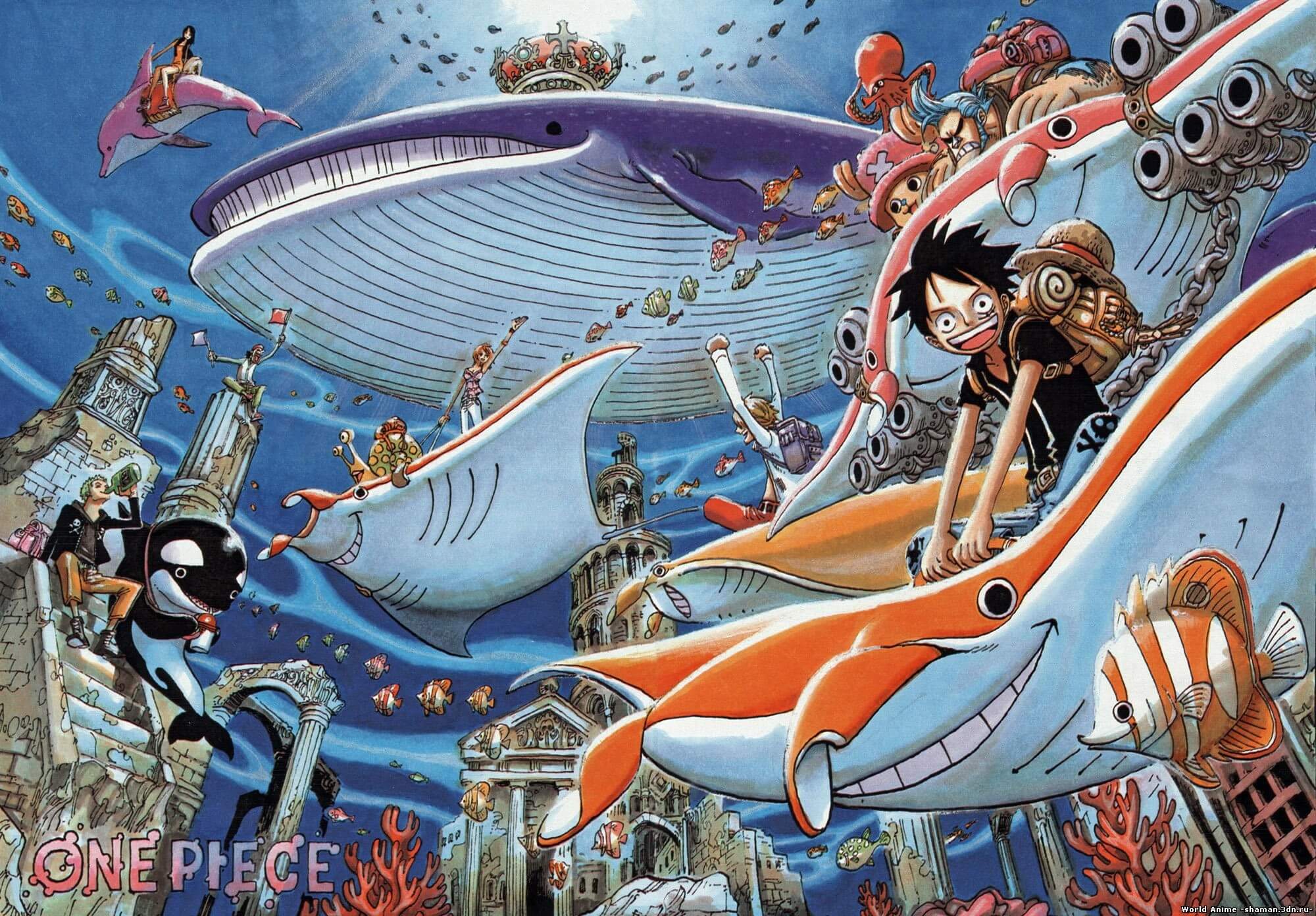 One Piece Fish-Man Island Wallpaper | Murals Wallpaper
