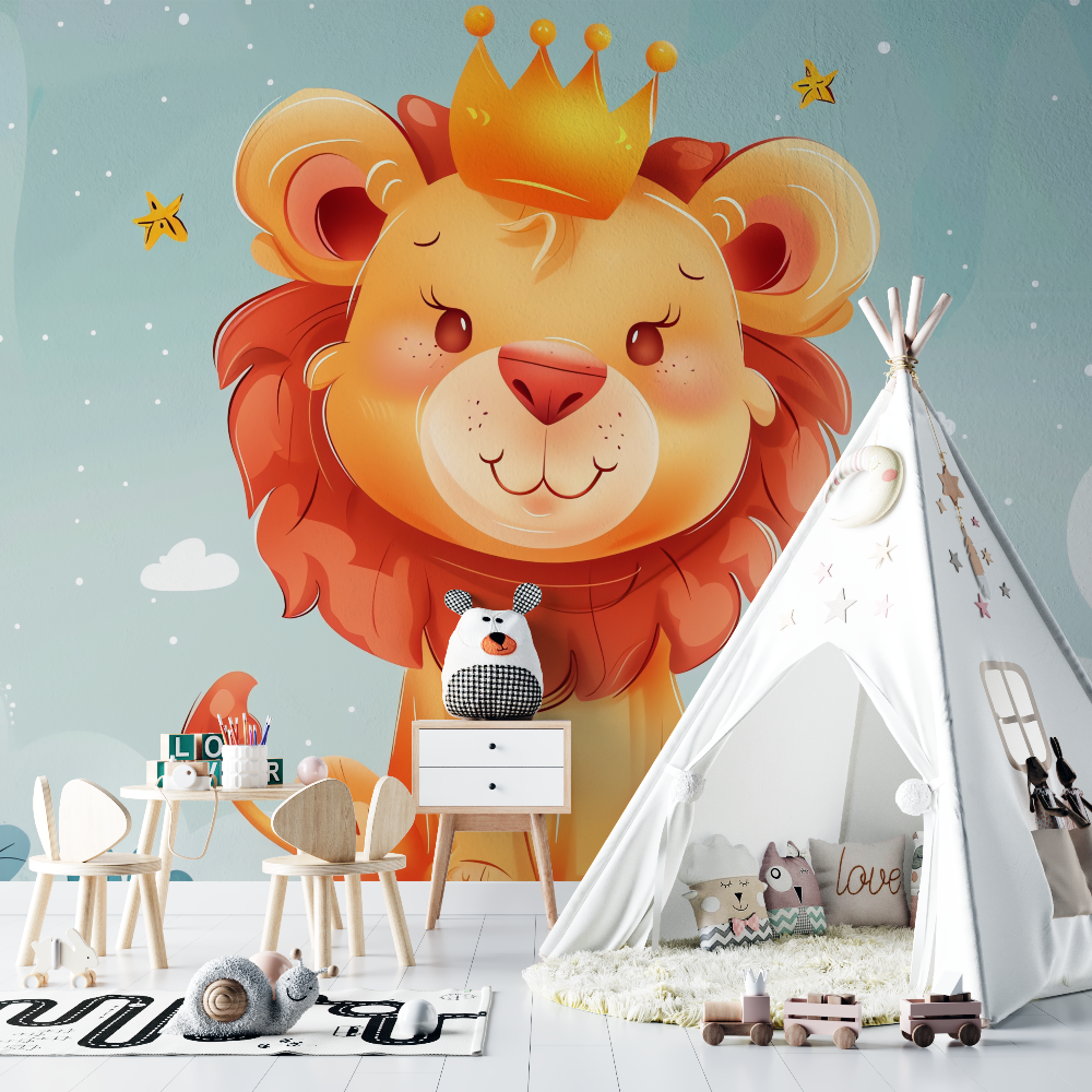 Lion Crown Wallpaper | Murals Wallpaper