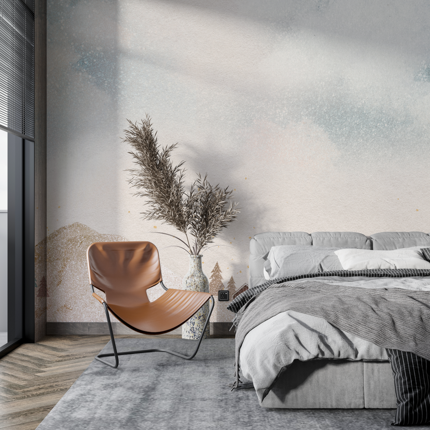 Light Landscape Watercolor Wallpaper | Murals Wallpaper