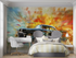 Vintage Car Explosion Wallpaper | Murals Wallpaper