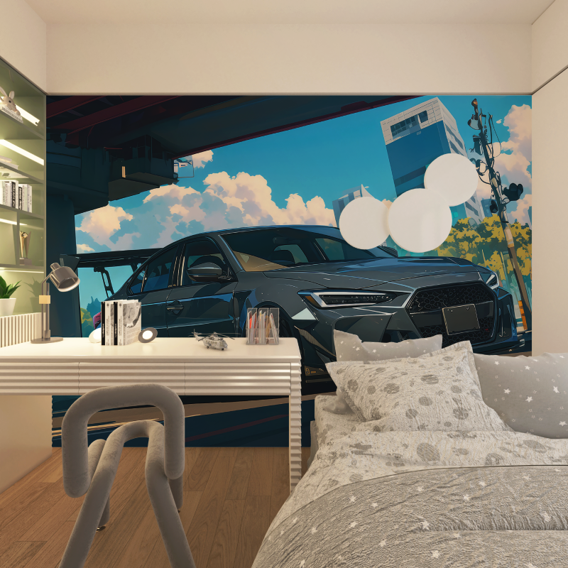 Anime Car Wallpaper | Murals Wallpaper