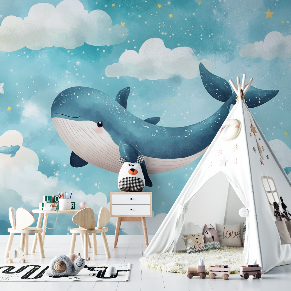 Baby Soft Marine Wallpaper | Murals Wallpaper