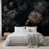 Dark Luxe Botanical Bloom Mural Wallpaper