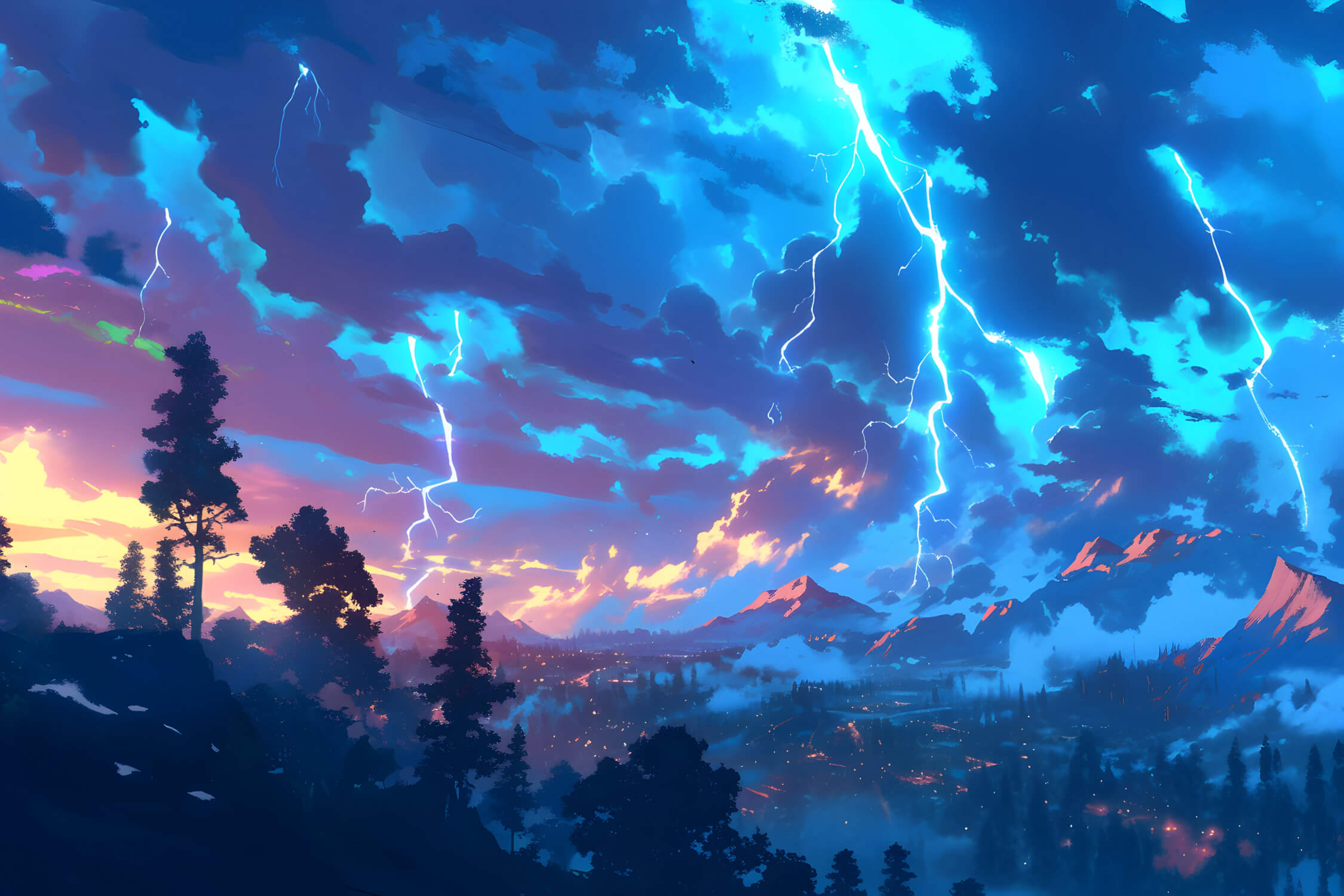 Gods' Fury Anime Wallpaper | Murals Wallpaper