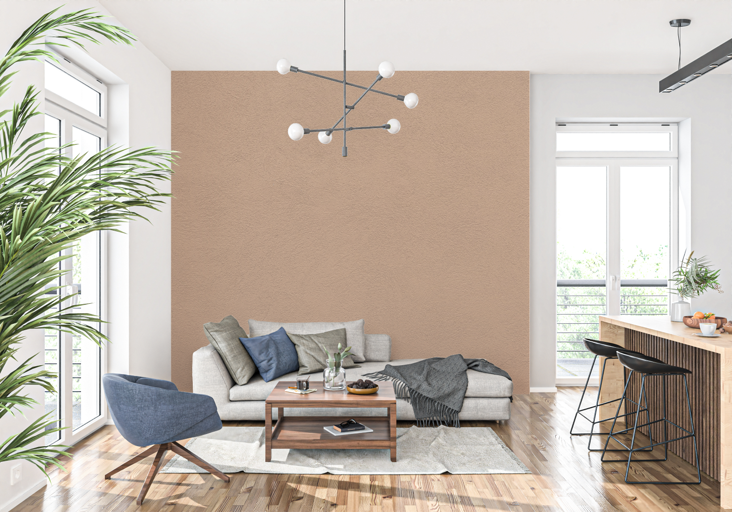 Non-Woven Terracotta Wallpaper | Murals Wallpaper