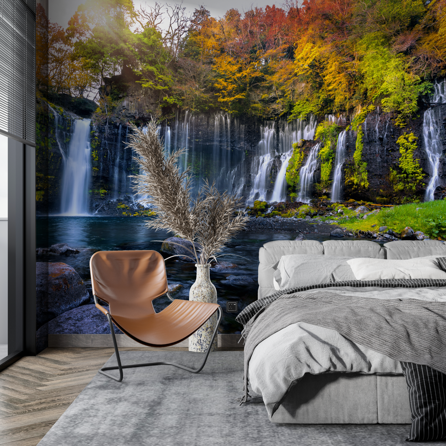 Winter Waterfall Wallpaper | Murals Wallpaper