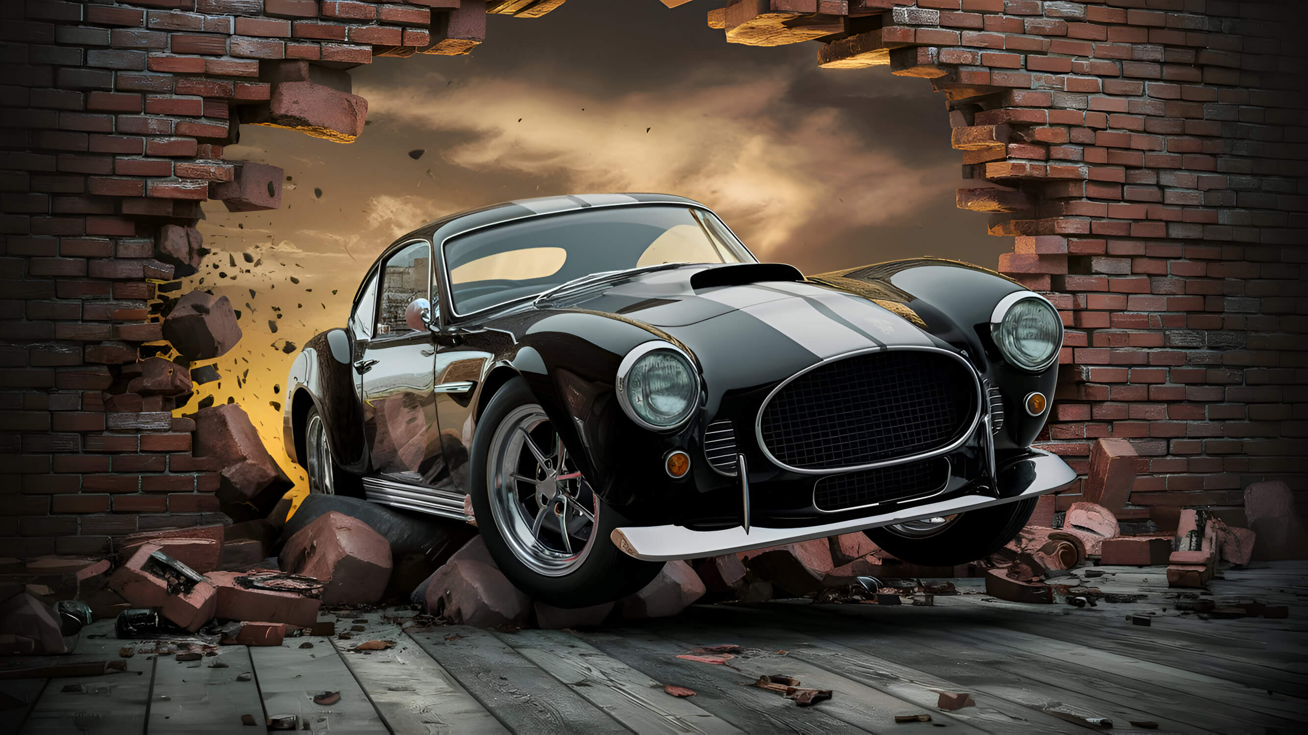 Papier Peint Voiture Ado Noir