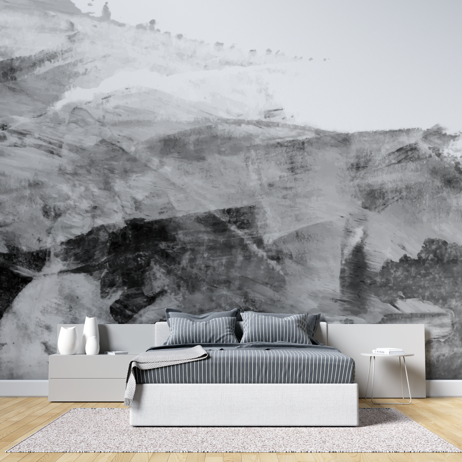 Black and Gray Wallpaper | Murals Wallpaper