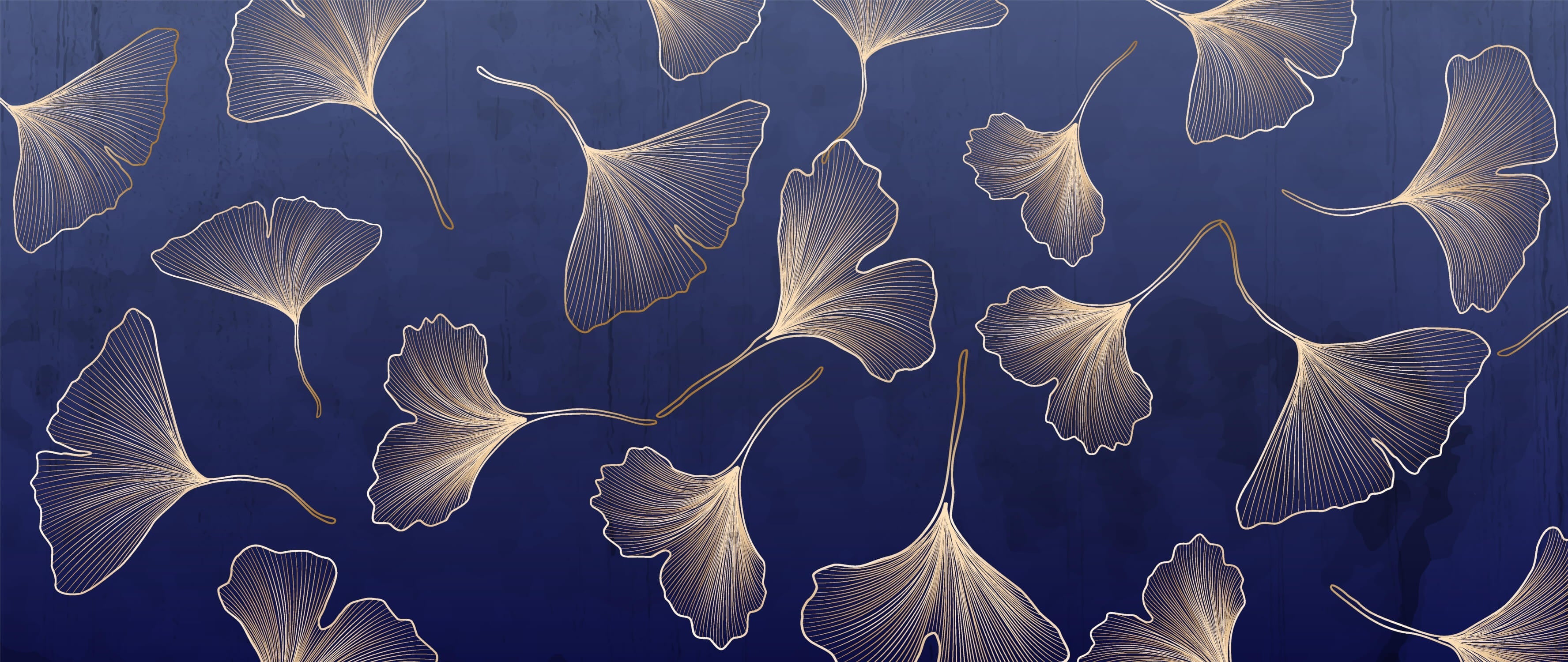 Blue Ginkgo Wallpaper | Murals Wallpaper